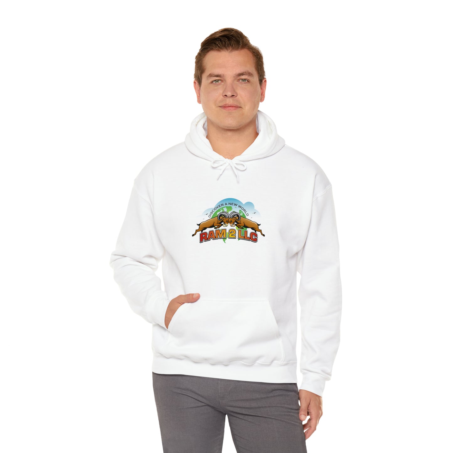 Unisex Heavy Blend™ Ram2 LLC Hooded Sweatshirt