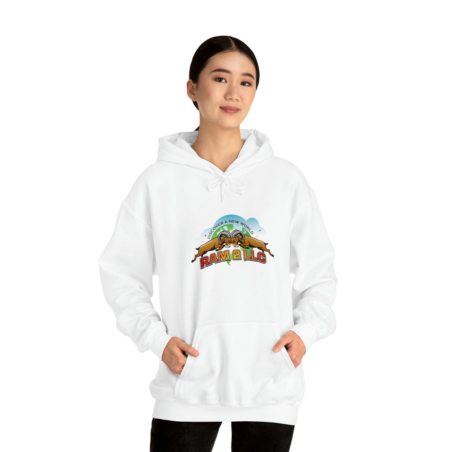 Unisex Heavy Blend™ Ram2 LLC Hooded Sweatshirt