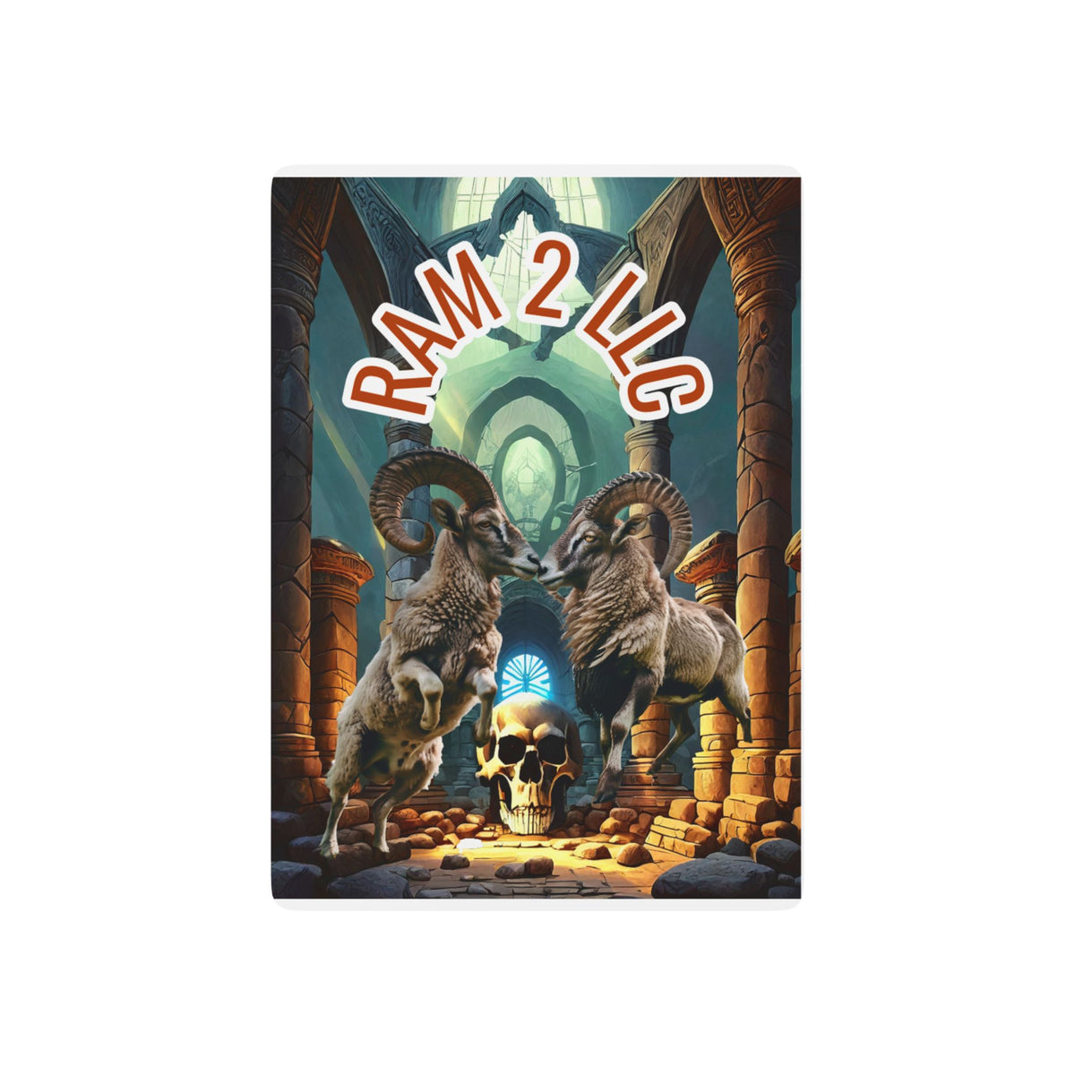 Ram 2 LLC Skull & Rams Poker Playing Cards — Custom Deck for Gamers & Collectors