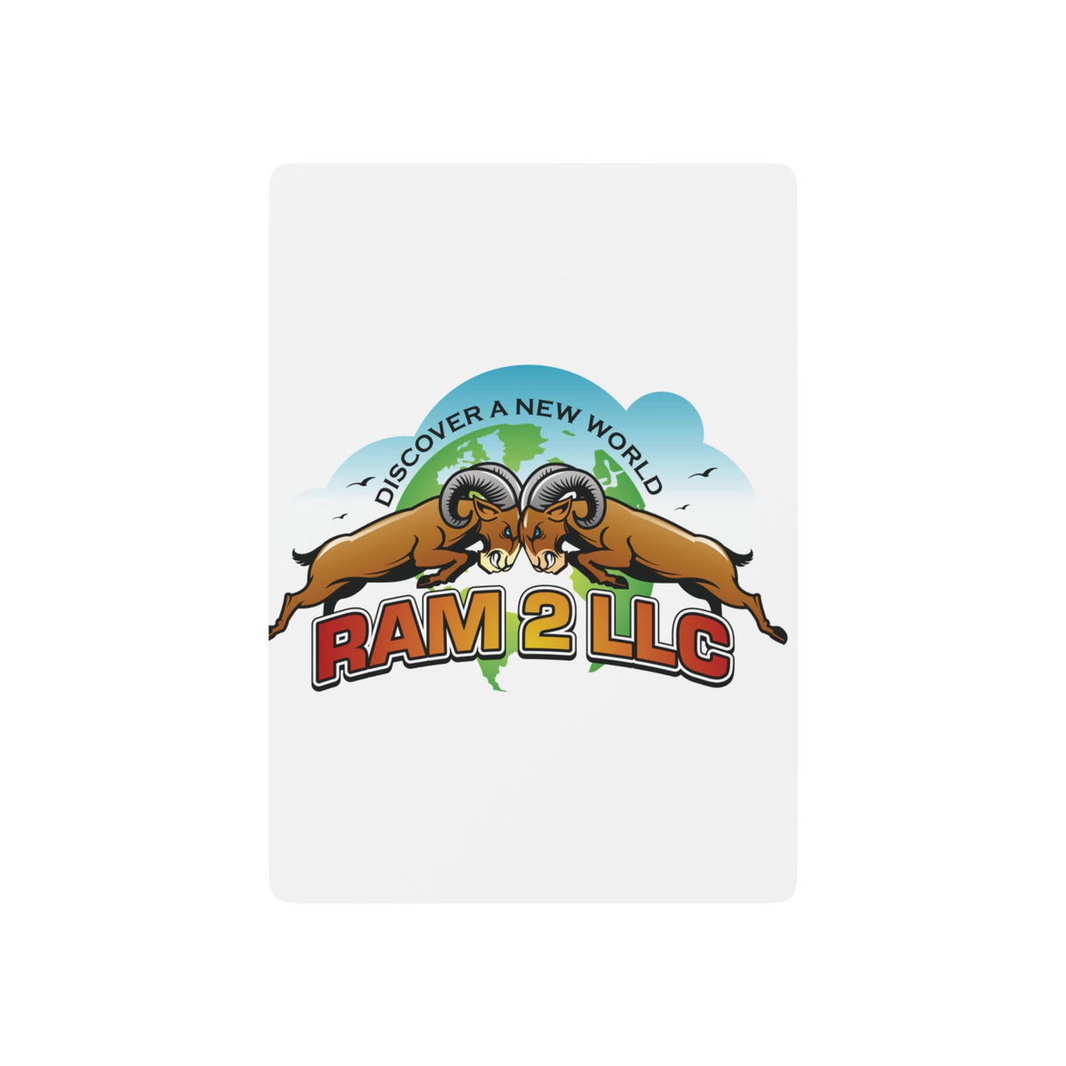 Poker Playing Cards — Custom RAM 2 LLC Logo Deck (Ace of Spades Design)
