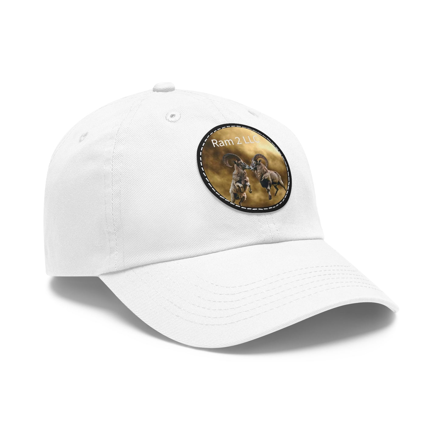 Dad Hat with Leather Patch (Ram2 LLC)