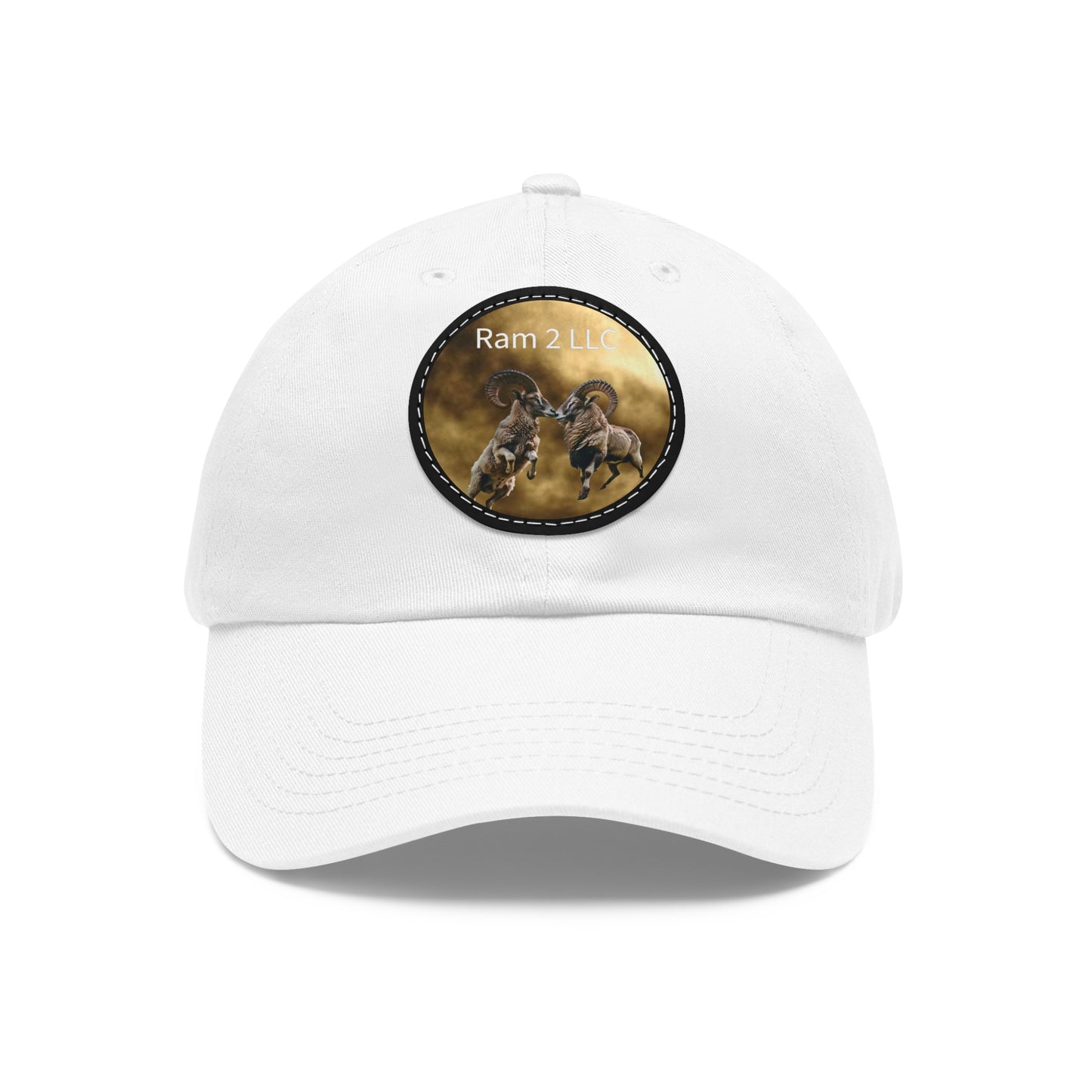 Dad Hat with Leather Patch (Ram2 LLC)