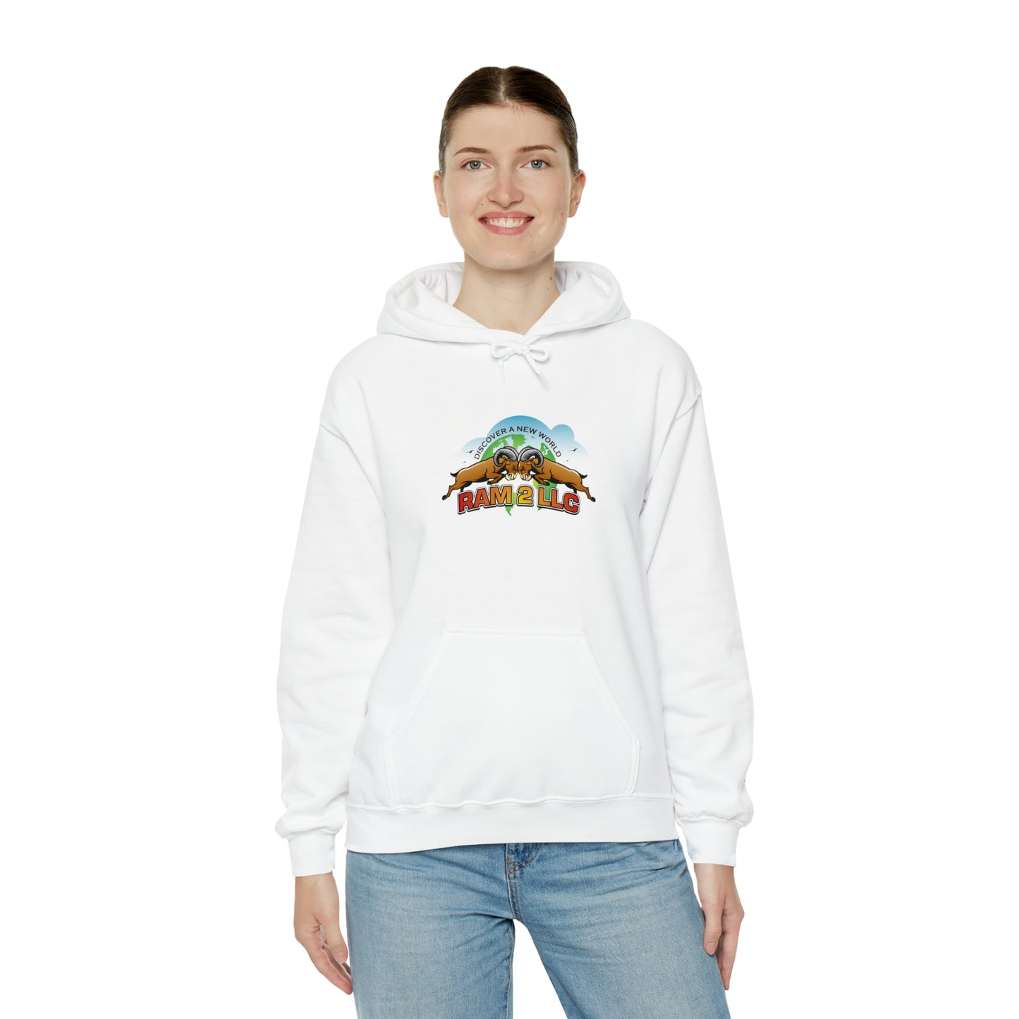 Unisex Heavy Blend™ Ram2 LLC Hooded Sweatshirt